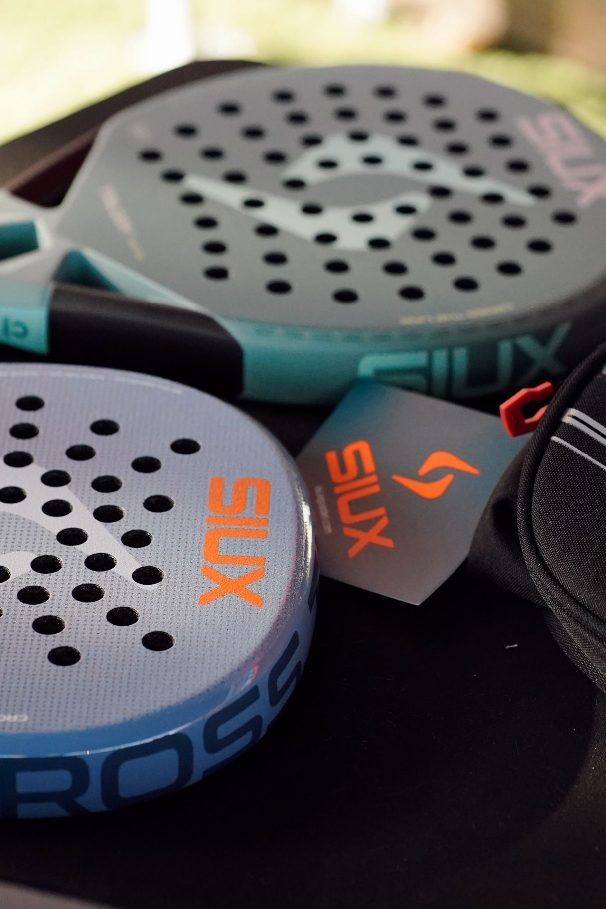 SIUX padelrackets en padeltas voor de prijzen